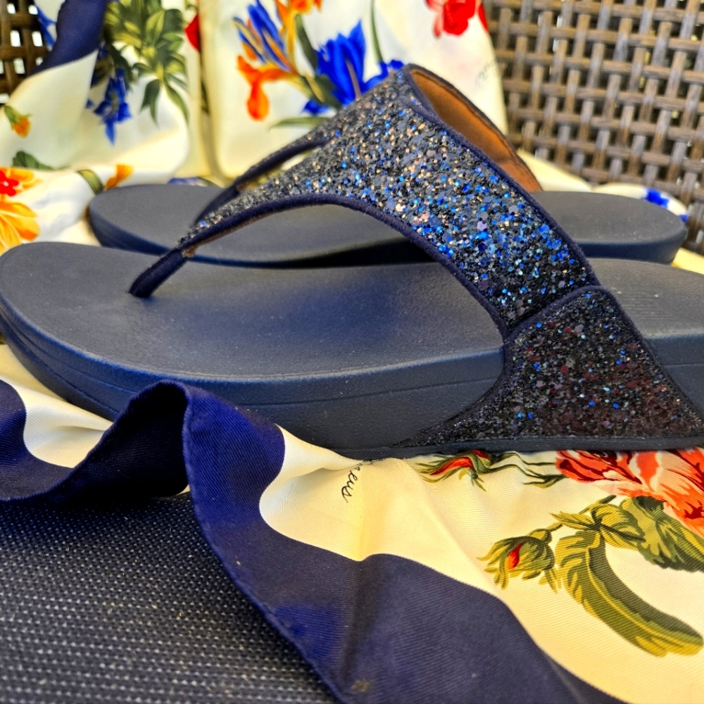 NIB Fitflops Navy Sparkle